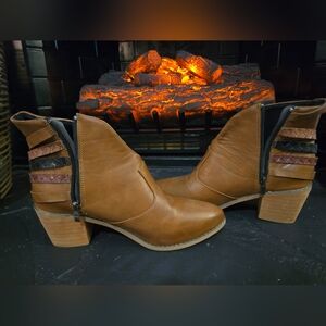Brown Leather Ankle Boots
